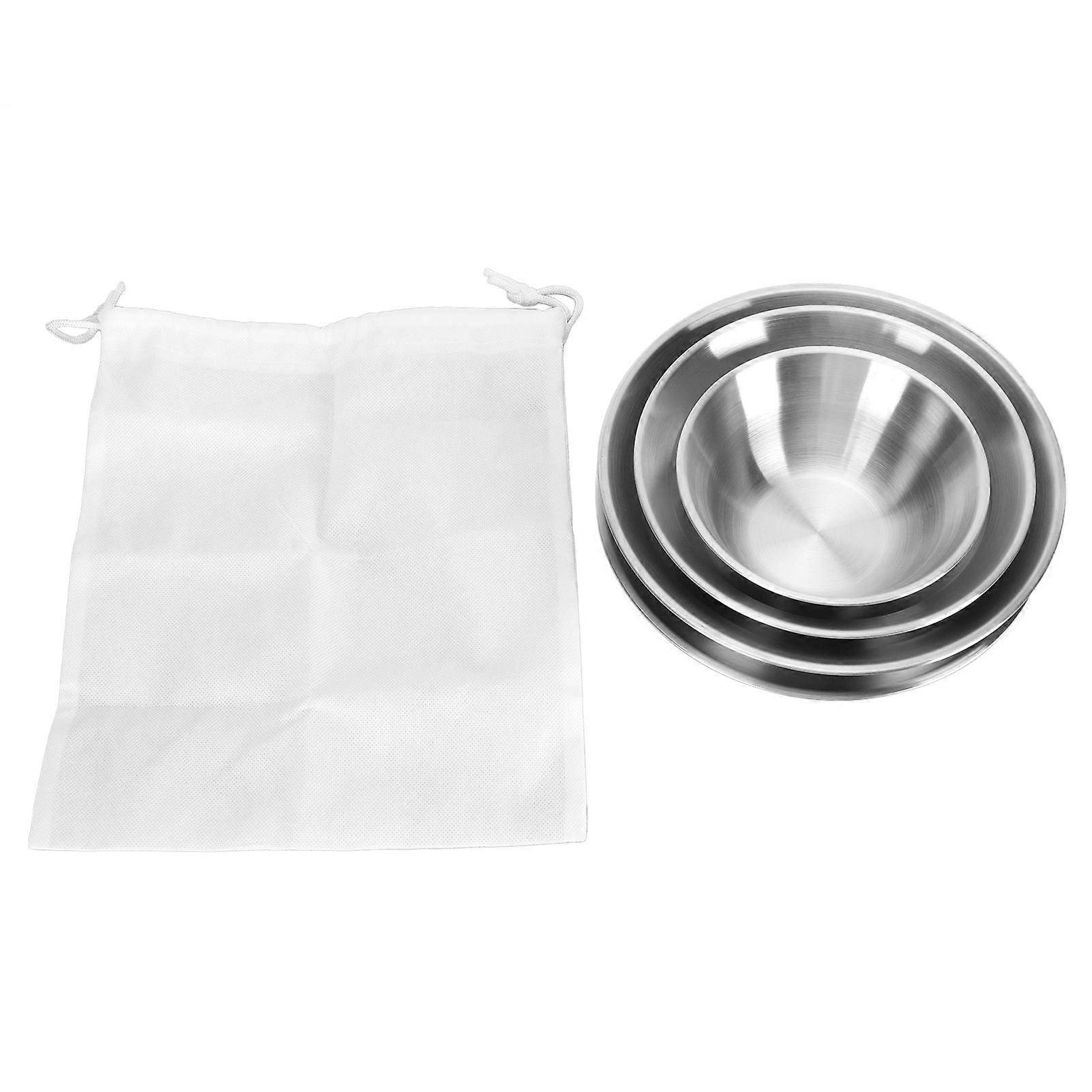4 Pcs Pizza Pan Set Multifunctional Round Pizza Plates Serving Trays Baking Pans Bowl for Family Dinner Picnic