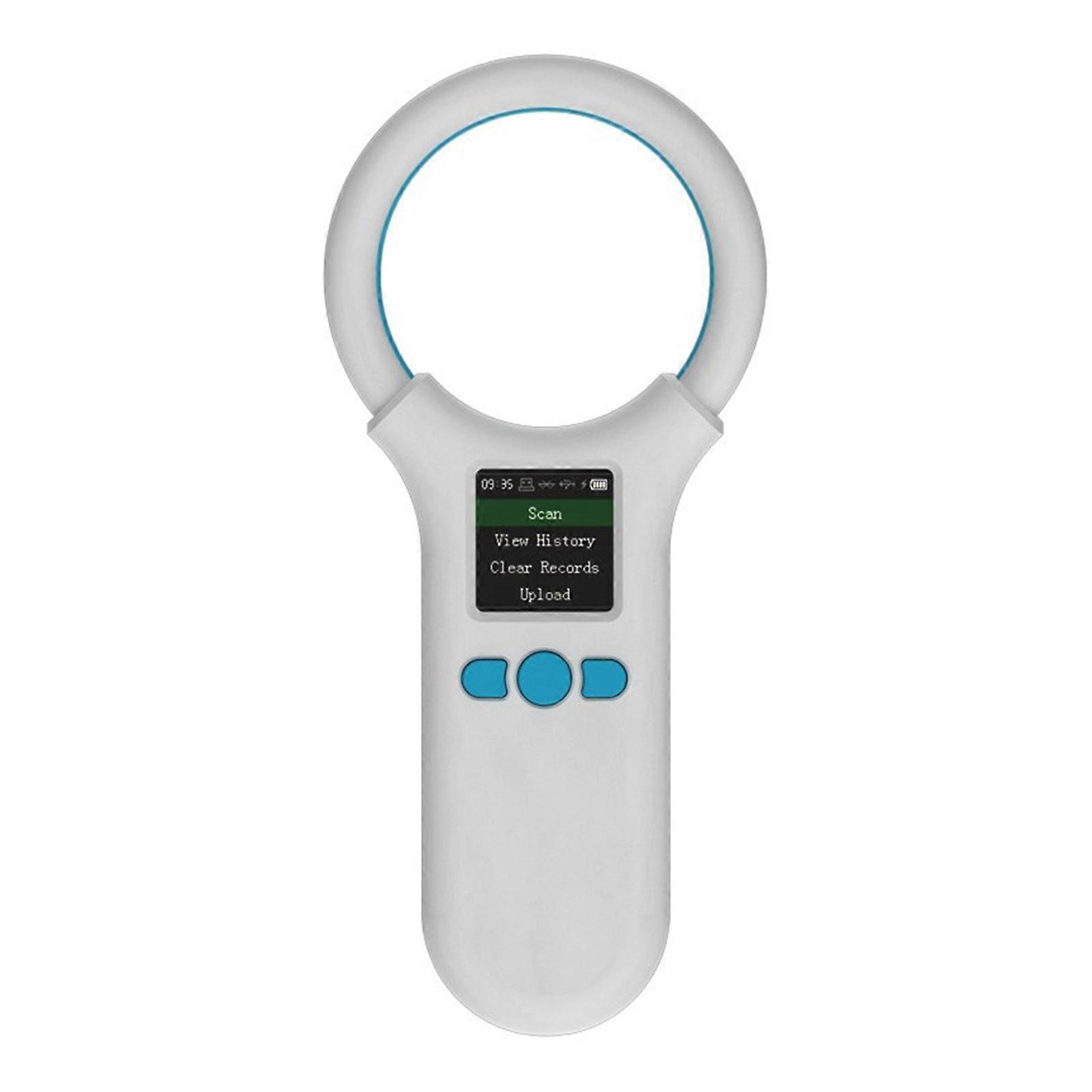 Pet Microchips Scanners Rechargeable EMID Microchips Reader Scanners 1.44” Screen Display ISO11784 / ISO11785 / FDX-B White
