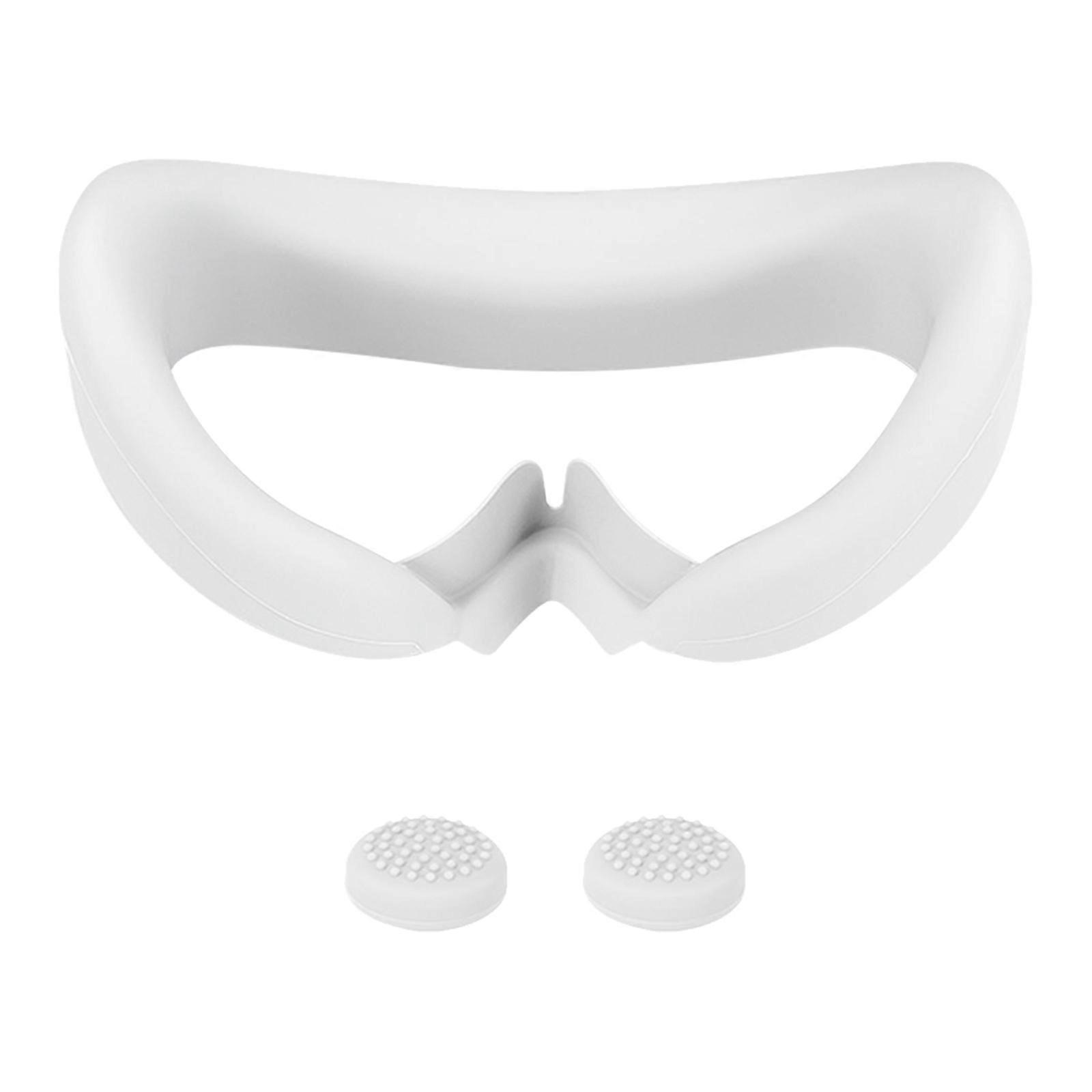 واجهة الوجه المقاومة للضوء ل Pico 4 VR حماية البشرة المضادة للتسرب وسادة السيليكون VR غطاء الروك سيليكون وسادات الوجه الأبيض