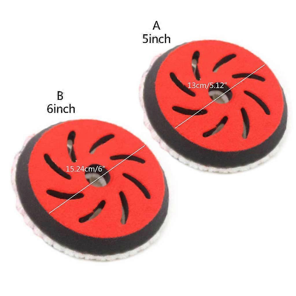 Natural Wool Buffing Pad for Car Polishing, Buffing and Cutting for Drill Adapter Wool Buffing Pad 5/6 Inch  6 inches