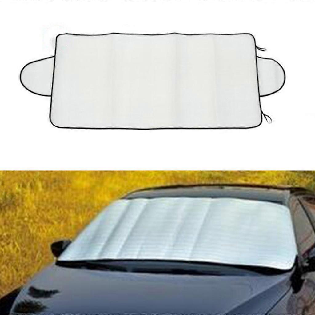 Foldable Large for Sun Shade Truck Van Car Windshield Visor Practical Block Cover Auto for Sun Visor for Front Wind Shie Silver