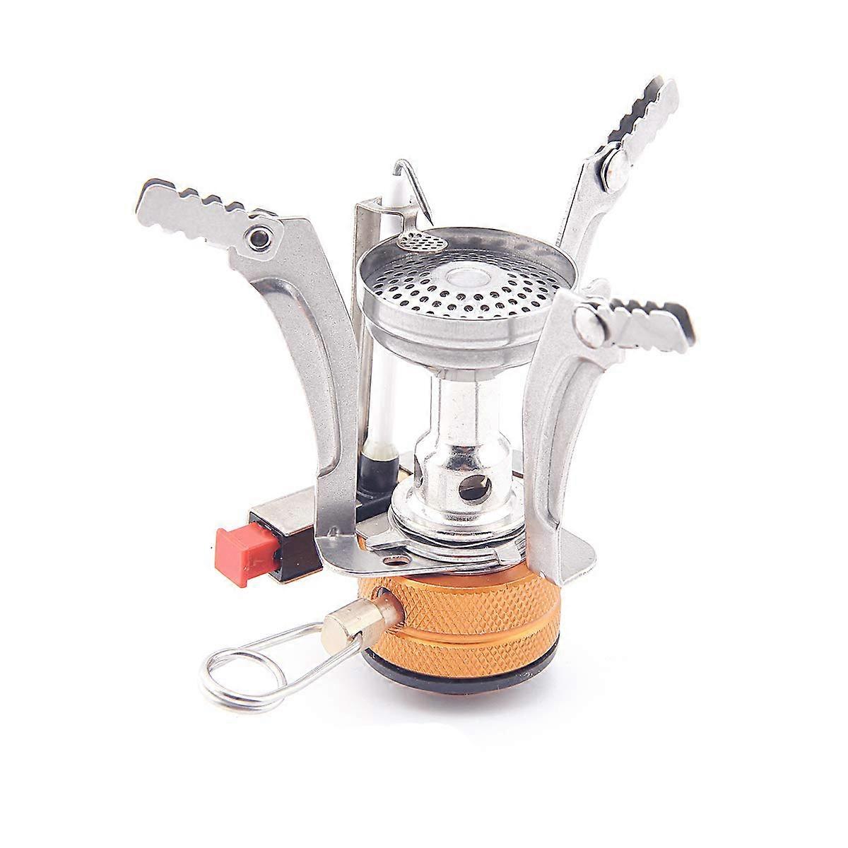 Ultralight Backpacking Stove for Camping and Hiking - Portable, Durable, Compact Design, Efficient Fuel Use, Compatible with Various Pots