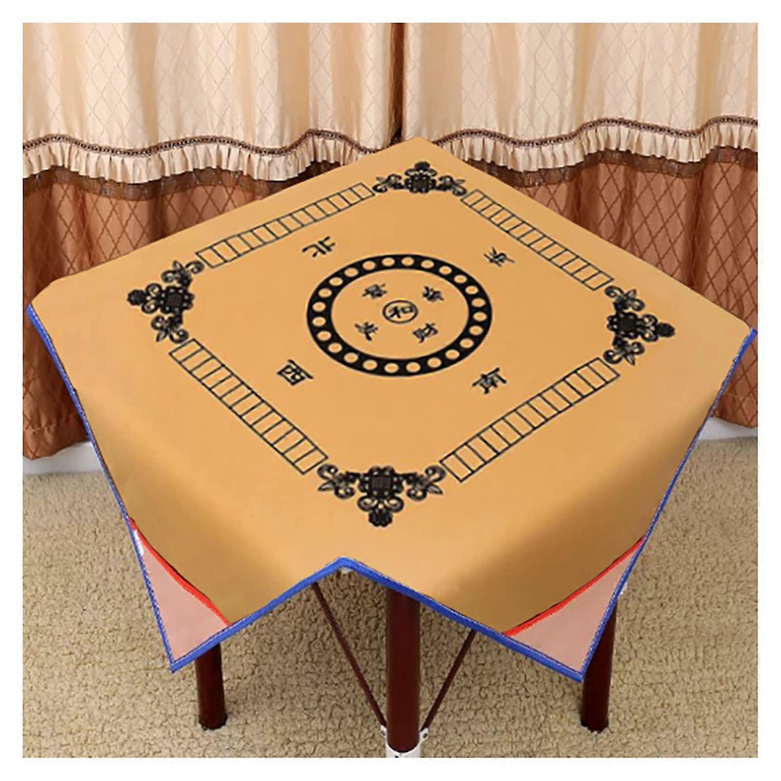 Large Thickened Silencer Mahjong Tablecloth Mat Anti-Slip Table Top Mat 120 120cm
