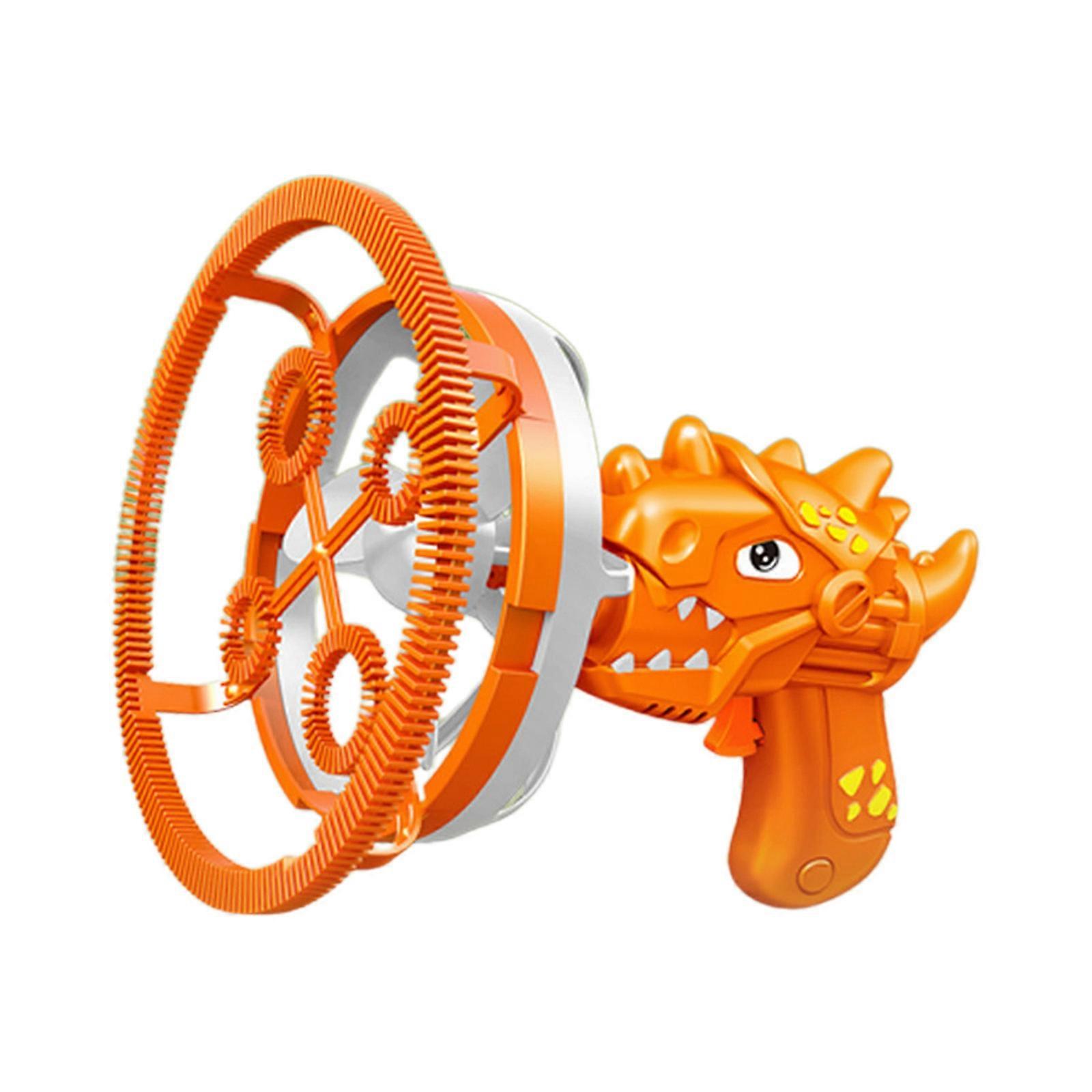 Bubble Machine Fully Automatic Cartoon Dinosaur Shape Blower with Removable Fan Bubble Maker Boy Girls Birthday Gift  Green