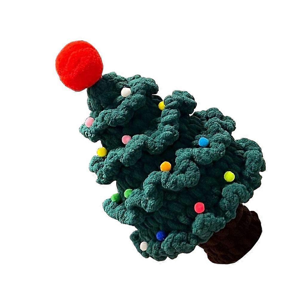 DIY Crochet Tree Window Display Plush Figure Christmas Tree Holiday Decoration