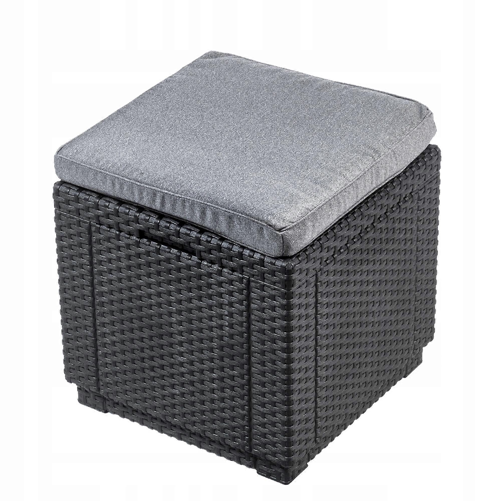 KETER Trädgårdssits med dyna, förvaringslåda, grafit