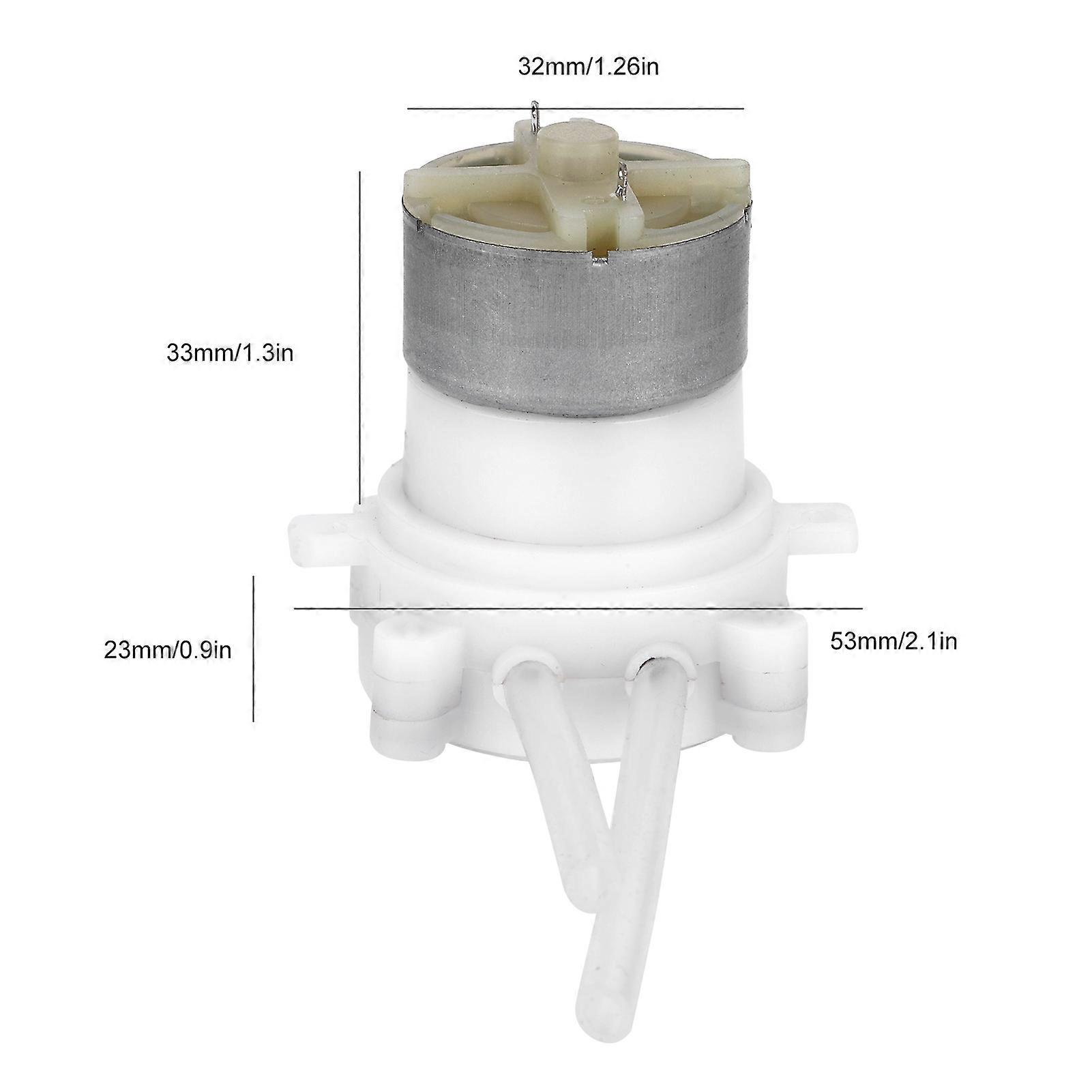 DC 6V Mini Peristaltic Pump, 100ml/Min, 53x23mm, Engineering Plastic