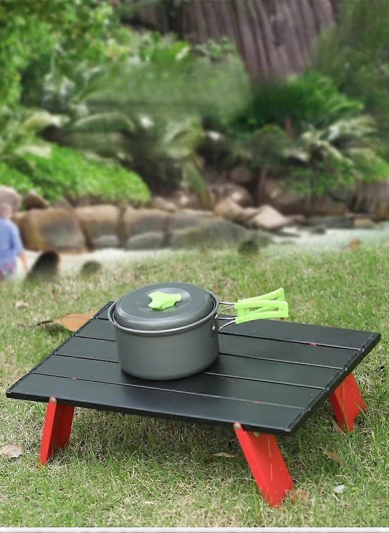 Foldable Aluminum Camp Desk - Multi -Purpose Open Picnic Table, Barbecue Desk, Light and Camped, Walking, Wing and House Use