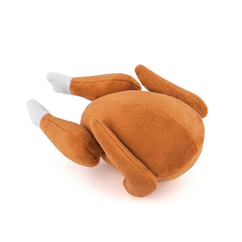 P.L.A.Y. Thanksgiving Turkey Dog Toy, Plush Squeaky Toy, Double Layer Fabric, 12-Inch, Interactive Pet Toy