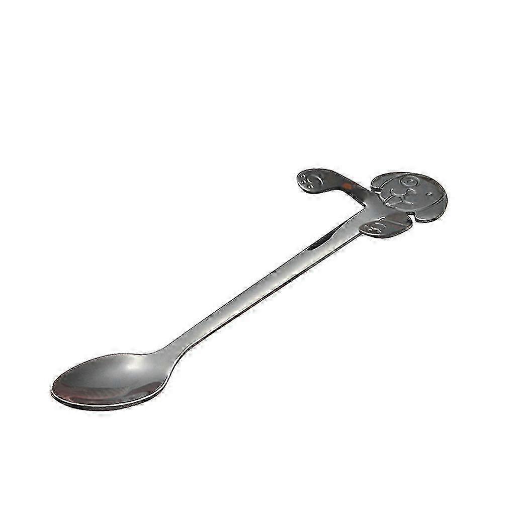 JiaWei Cute Dog Spoon Long Handle Spoons Flatware Coffee Drinking Tools Kitchen Gadget 7Wz