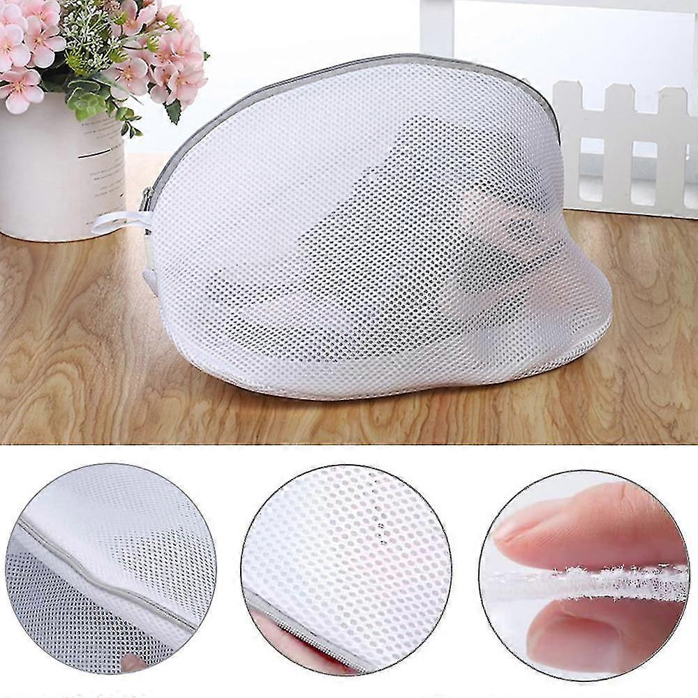 Chaussures réutilisables Laundry Mesh Net Sneakers Protection Sac à linge avec fermeture à glissière pour machine à laver