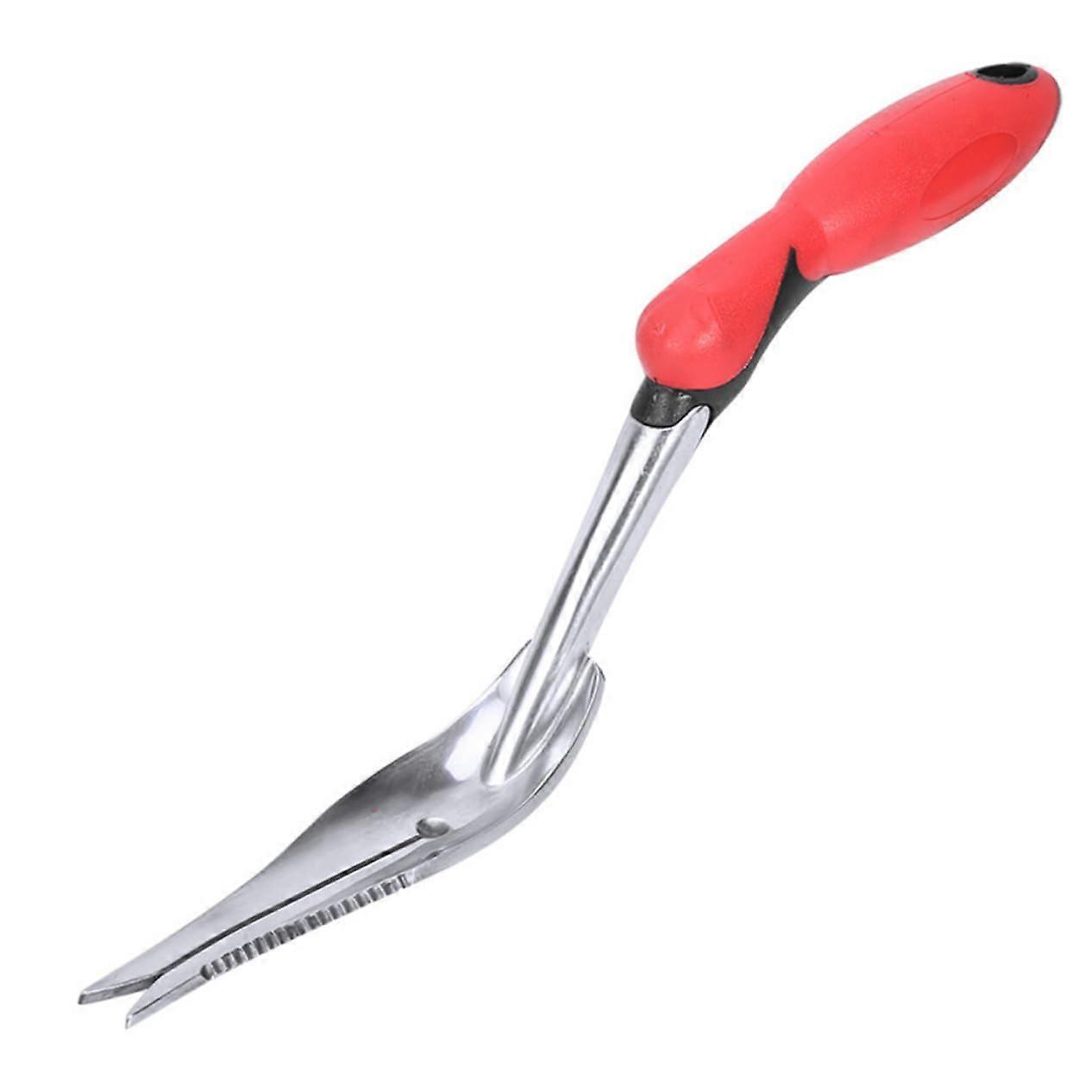 Portable Manual Weeder Tool for Gardening - Durable Soil Loosening Extractor, 1Pc, Red Color