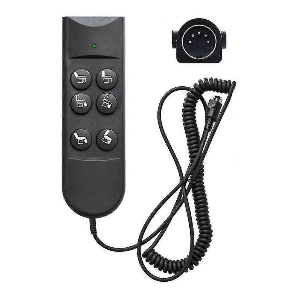 6 Button Remote For Recliners 5 Pin Lift Chair Handset Controller Hand Control For Power Furniture