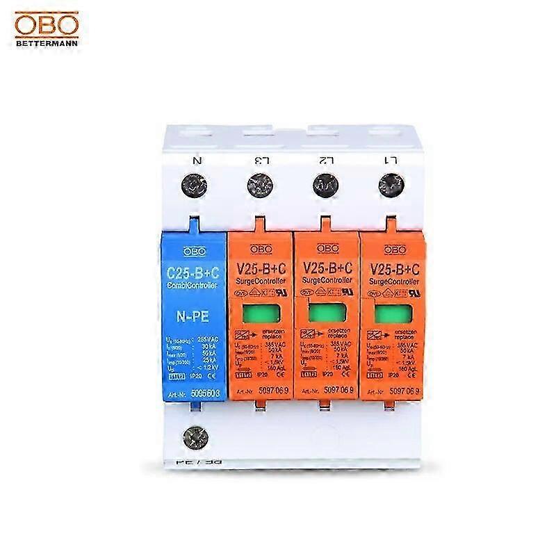 V20-c Überspannungsschutz Klasse B v25-b+c/3+npe Netzteil Blitzableiter SPD Überspannungsschutzgerät 50KAEdition A