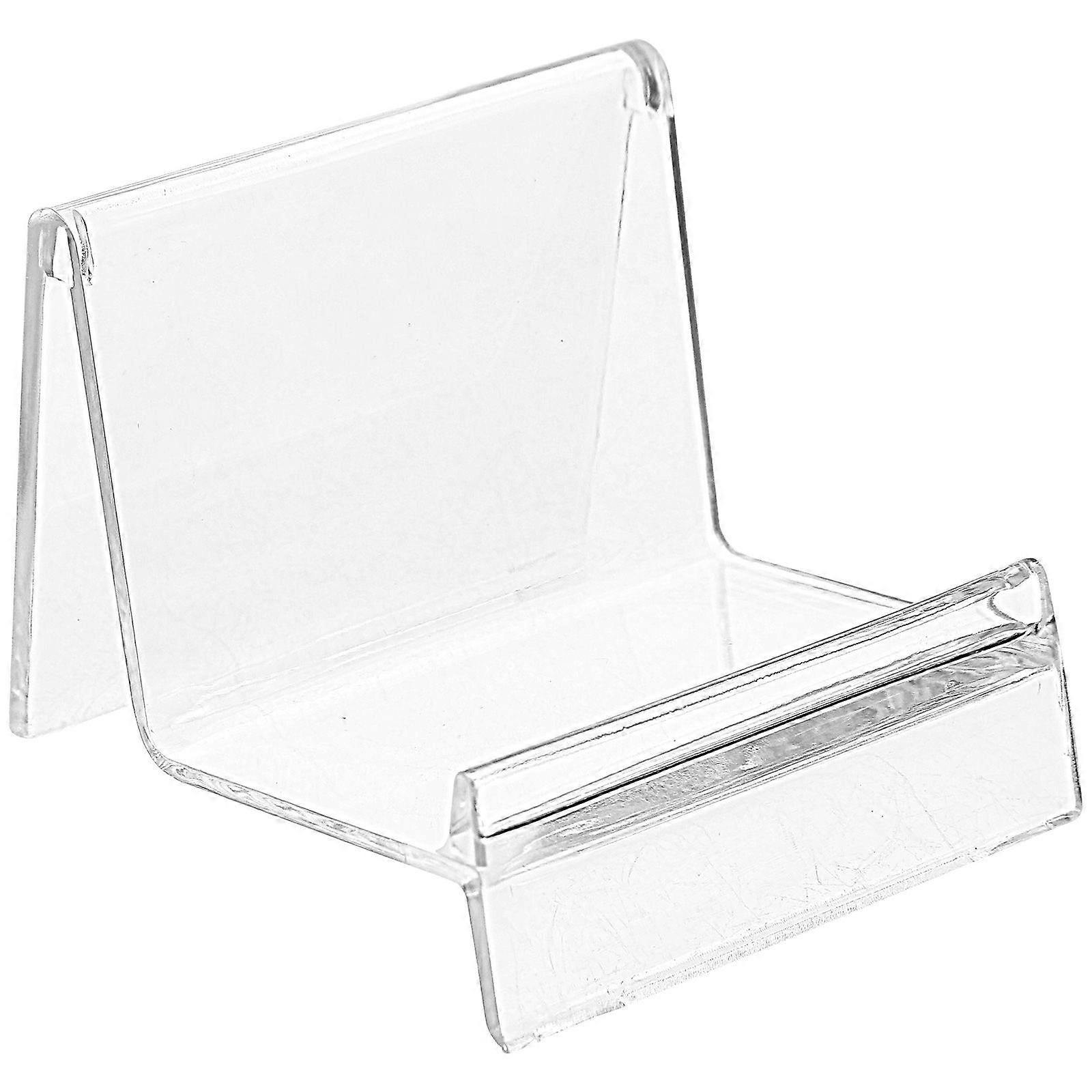 5pcs Plastic Wallet Display Stand Transparent Shop Wallet Display Racks