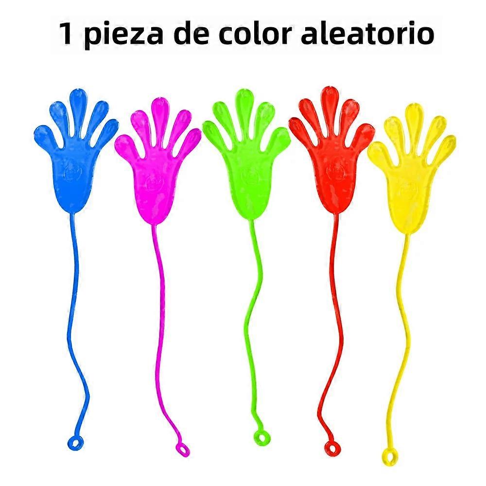 1PC Stretchable Elastic Adhesive Wall Grip Toy Hand Shape Decompressor Random Color