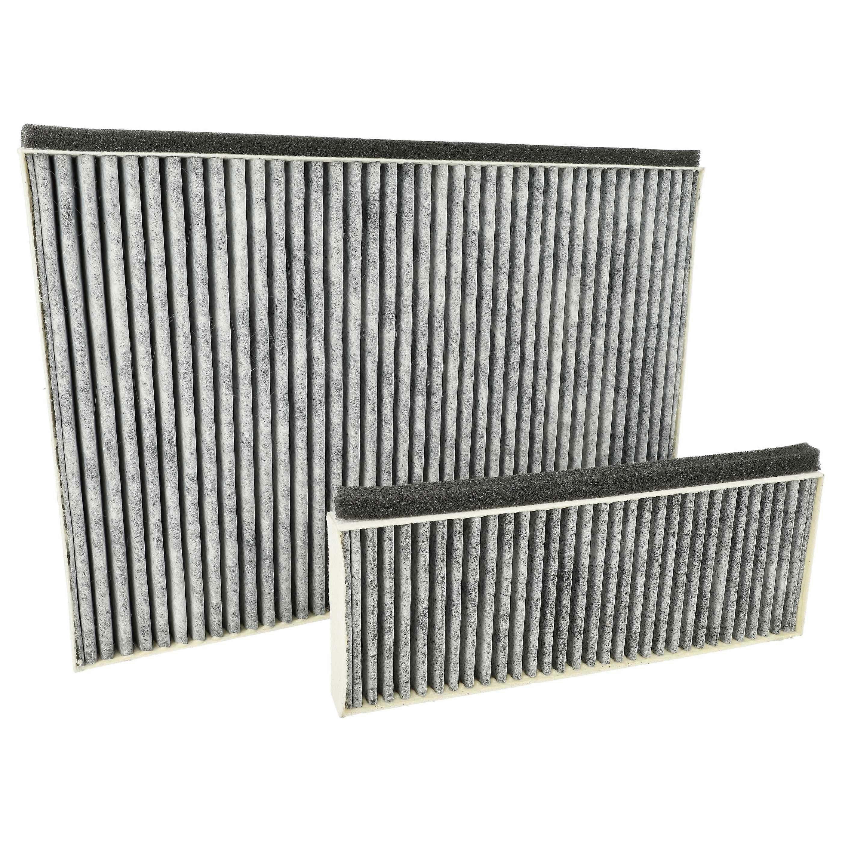 vhbw 2x Filtre de rechange pour Constructa DWZ0AK0A0 pour hottes aspirantes - 2x Filtre à charbon actif gris blanc