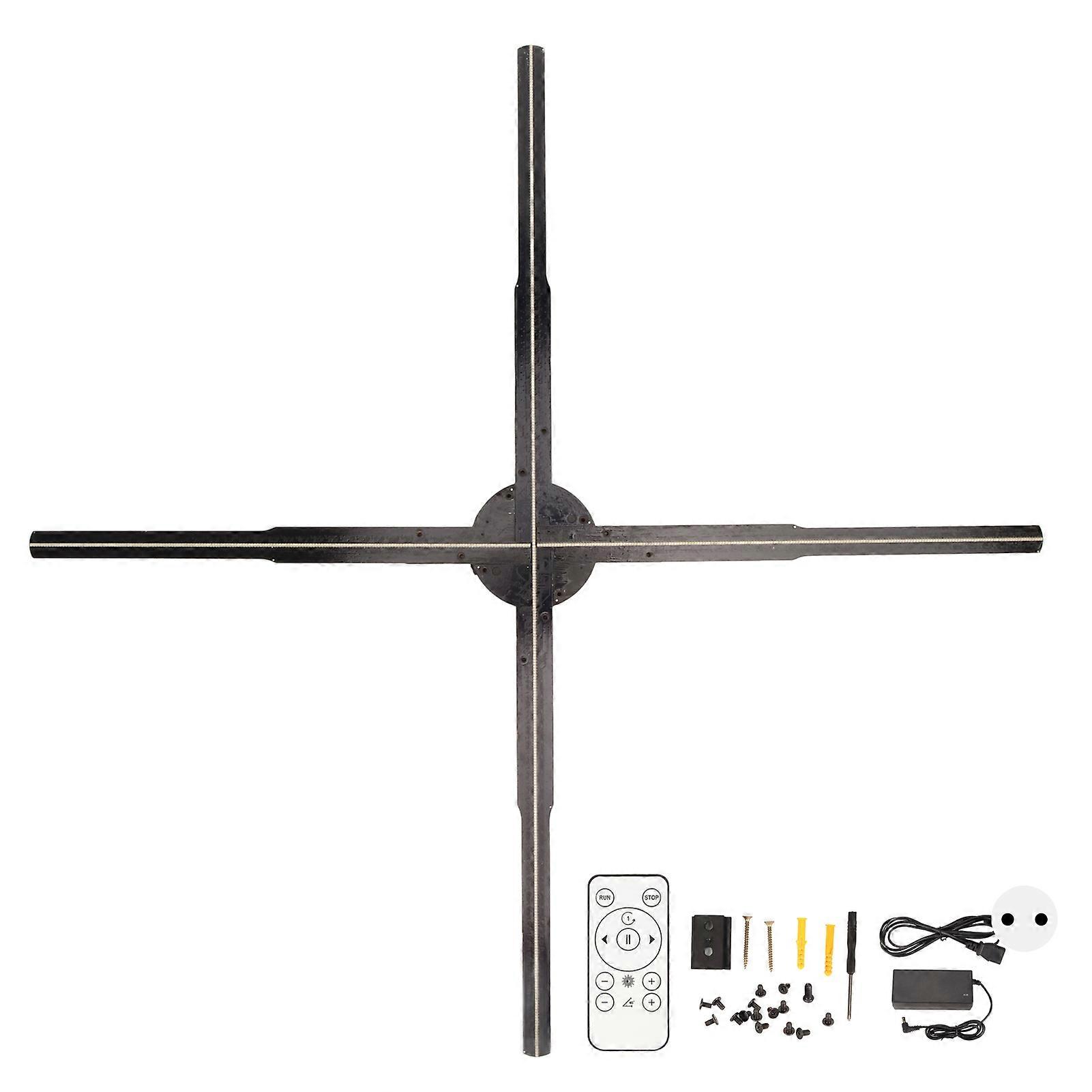 3D Hologram Fan Ultra HD 722 LED Support Phone APP PC WiFi Holographic Advertising Display with Remote 24.2in