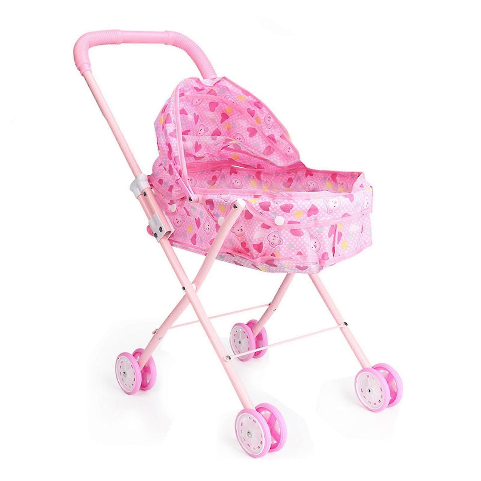 Jouet de poussette de poupée, accessoires de poupée de bébé, bébé poupée chambre d’enfant poussette chaise à manger chaise à bascule balançoire pour poupées