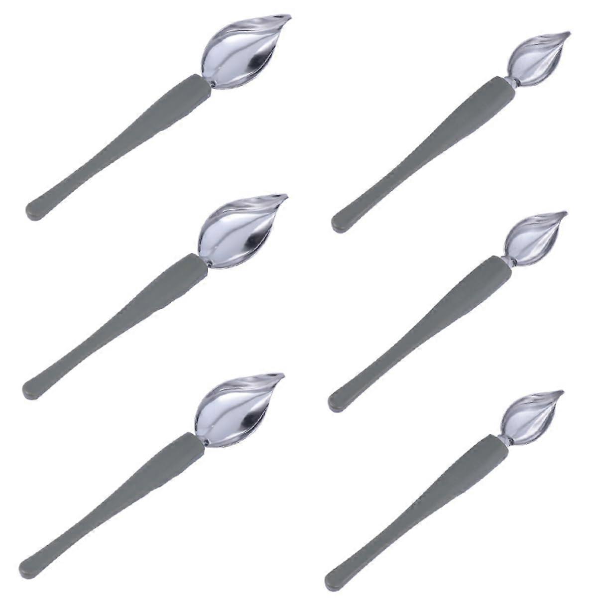 Silverware Spoons Set 6pcs Shovel Spoons for Desserts Cake Shop Chowder Plating Culinary
