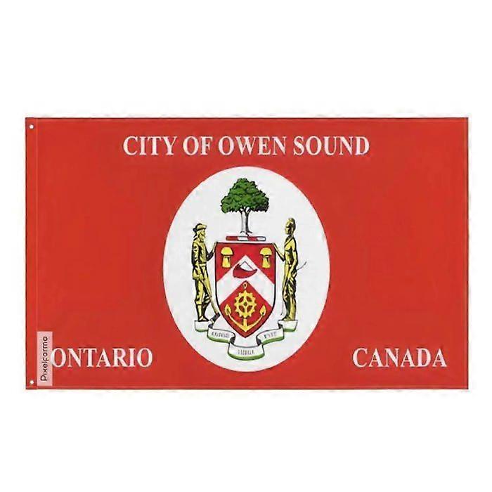 Owen Sound Flag – 128 x 192 cm – Polyester – Iron eyelets – Durable