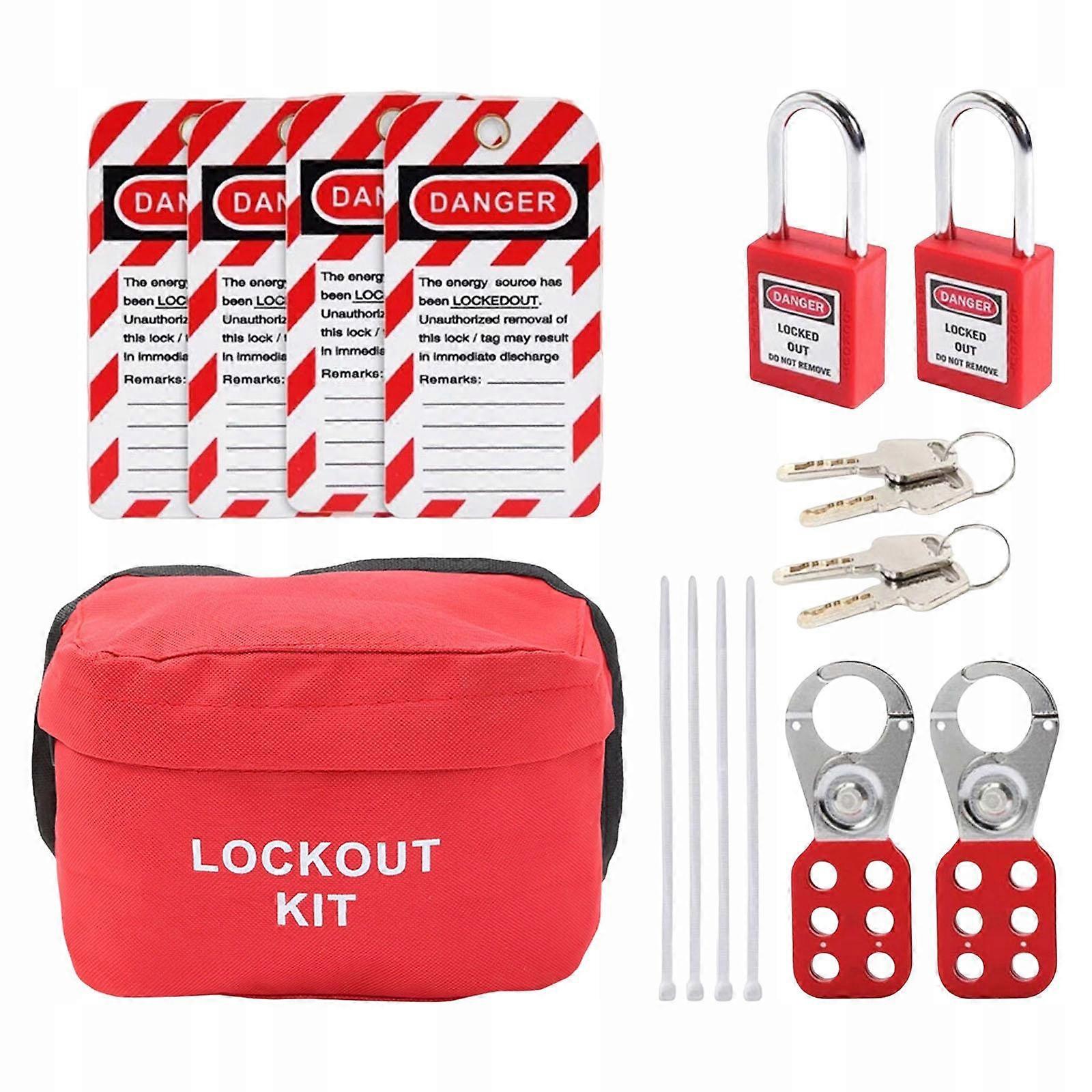 Heavy Duty Lockout Kit For Industrial Tags