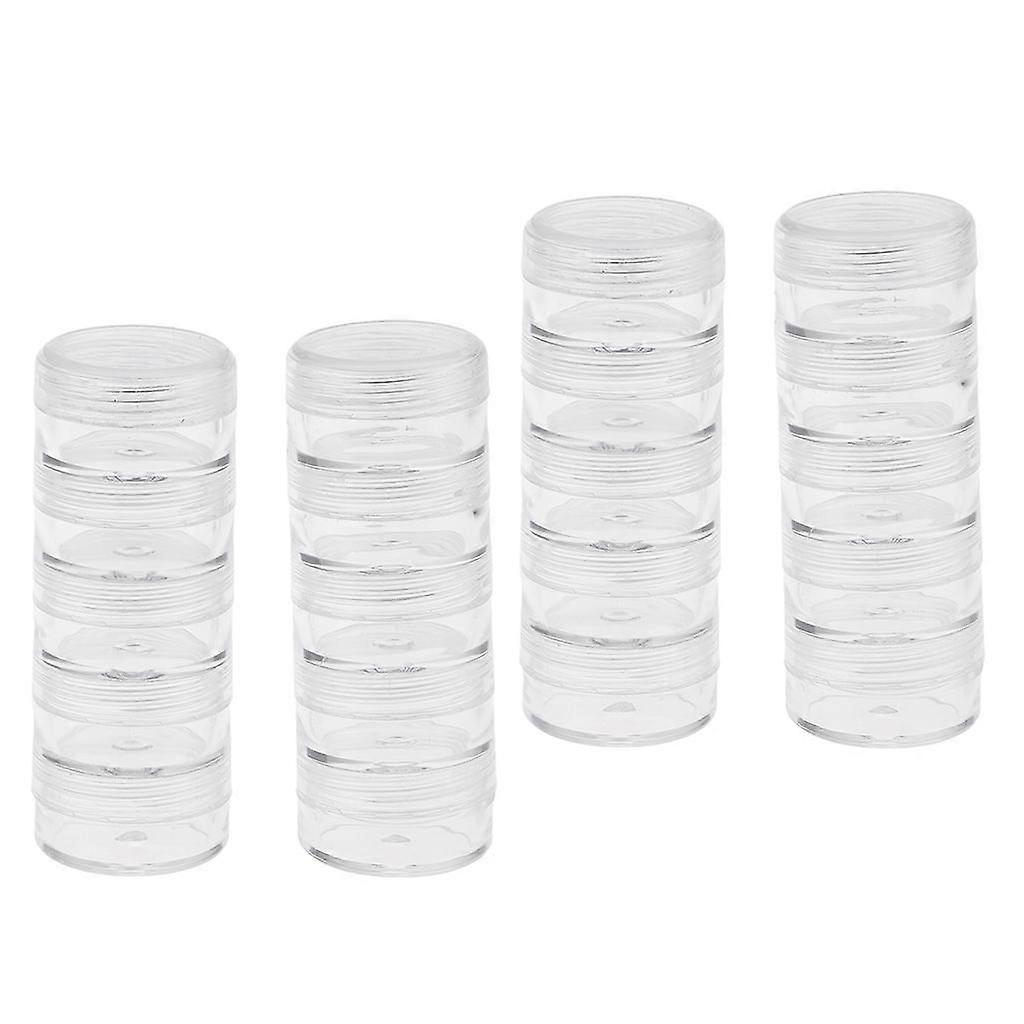 4 5 Layers Stackable Interlocking Screw Clear Containers