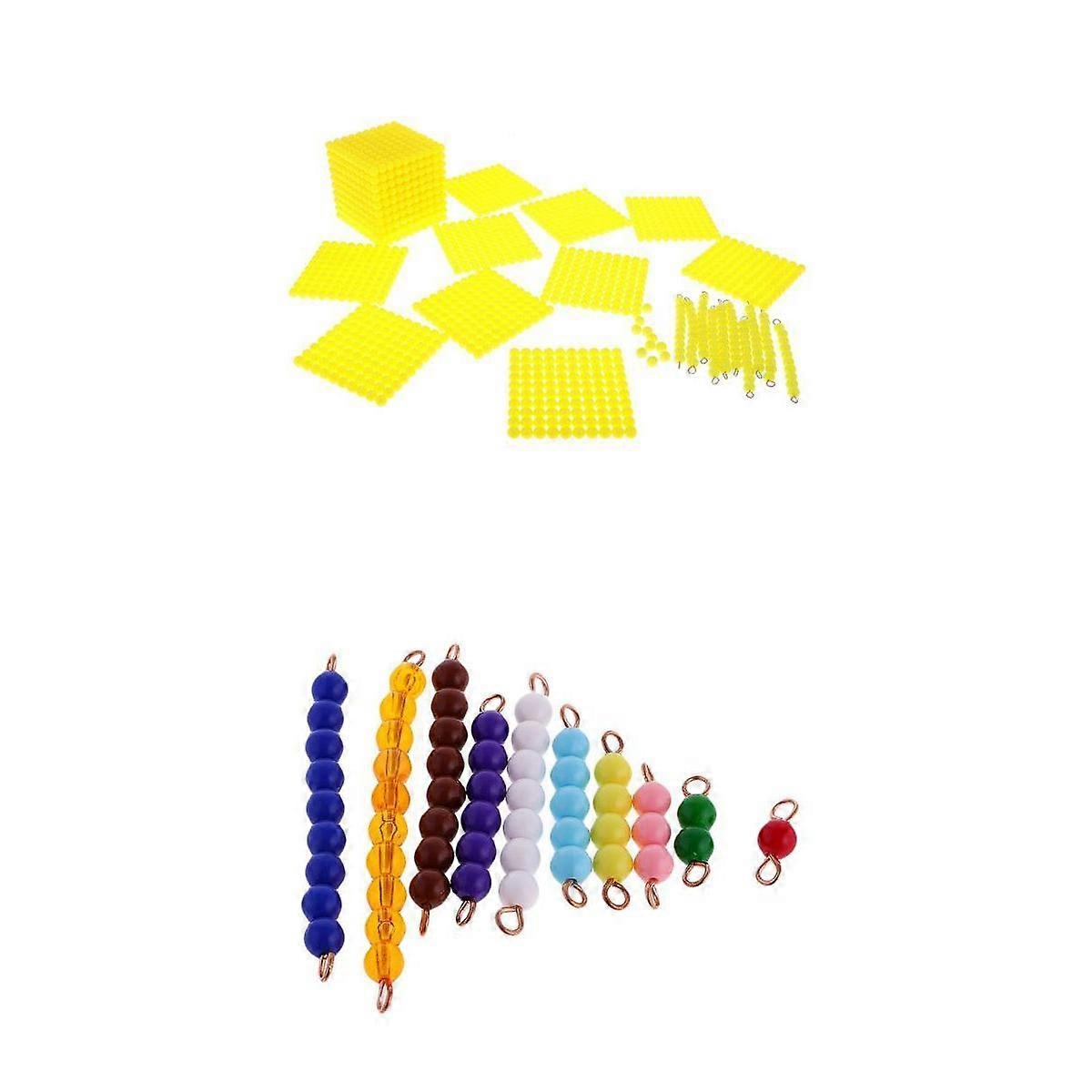 Montessori Decimal System Learning Beads, Maths Learning Toys