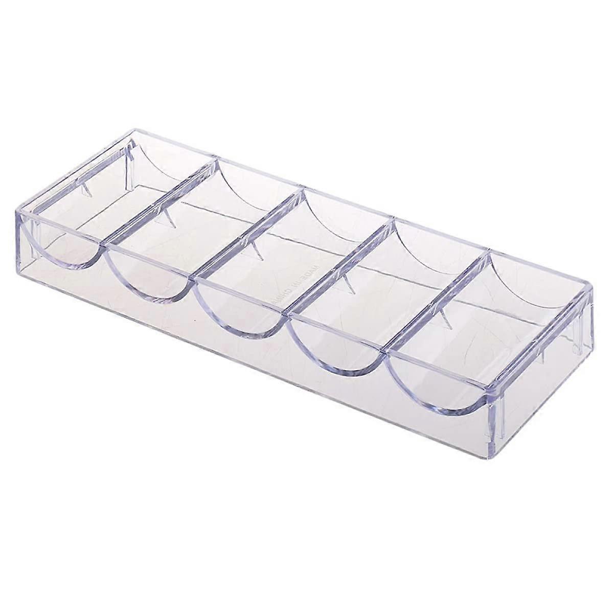 2 Pcs Chip Rack Small Display Case Small Display Stand Tokens Holder Rack Collectible Coin Tray Poker