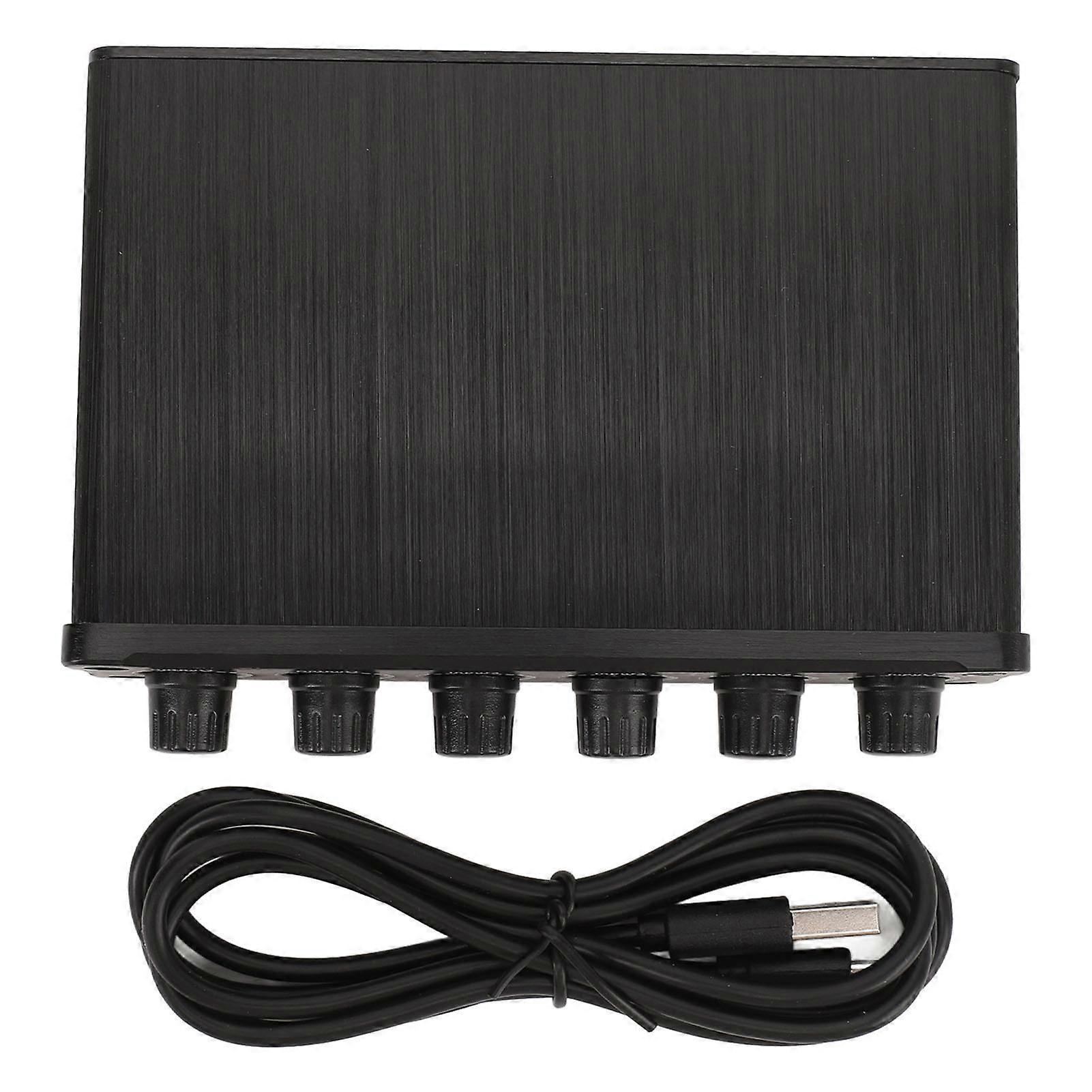 4 in 2 Out Sound Mixer: Independent Control, Stereo/Mono Switching for Instruments