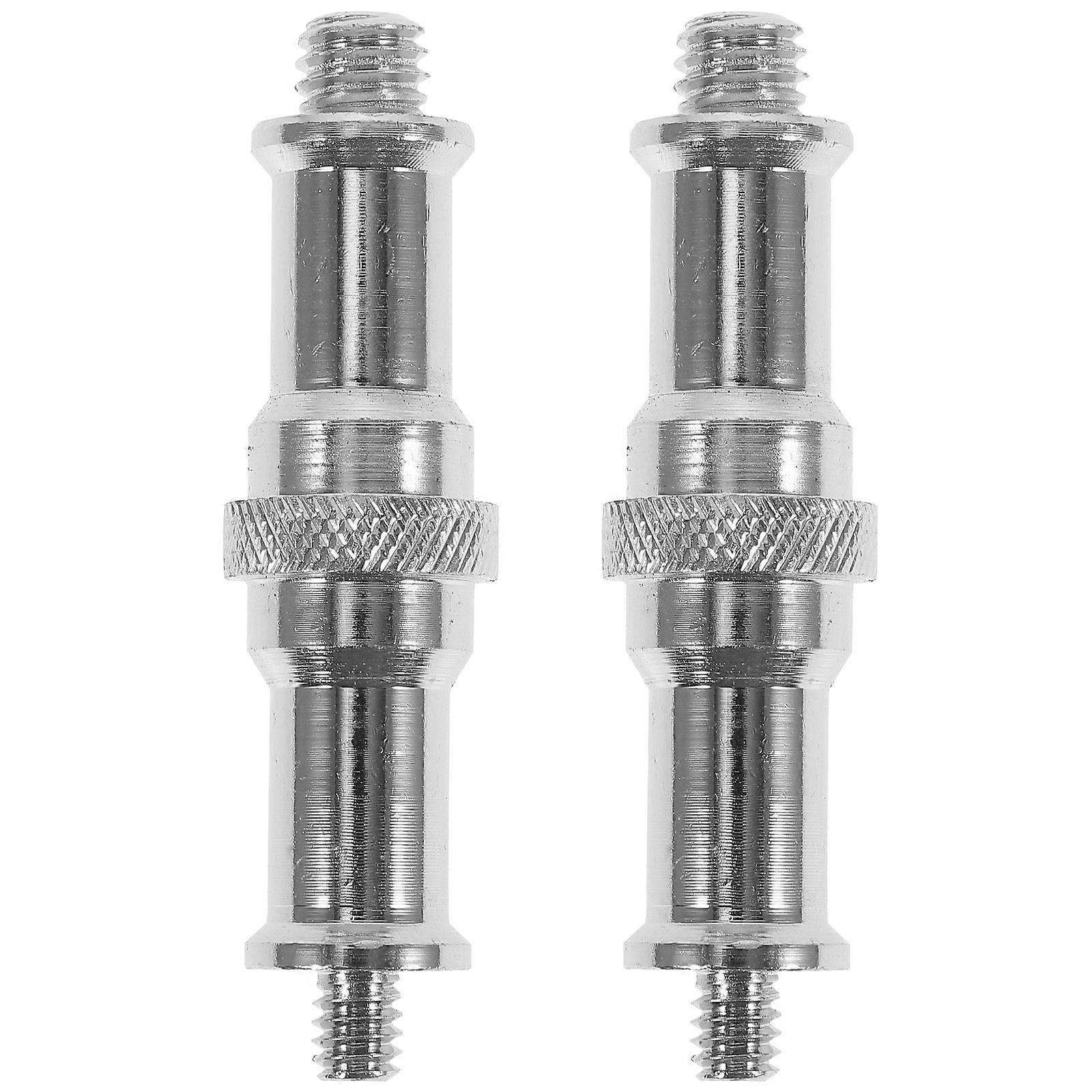 2pcs 1/4 to 3/8 Inch Male Threaded Screw Adapter Spigot Stud for Studio Light Flash Light Stand