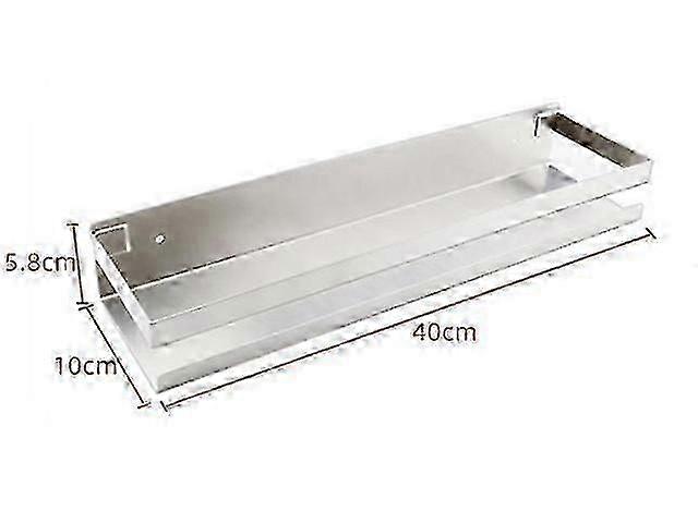 モダンなマットブラックのバスルームコーナーシェルフ20-40cmシャワー収納ラック