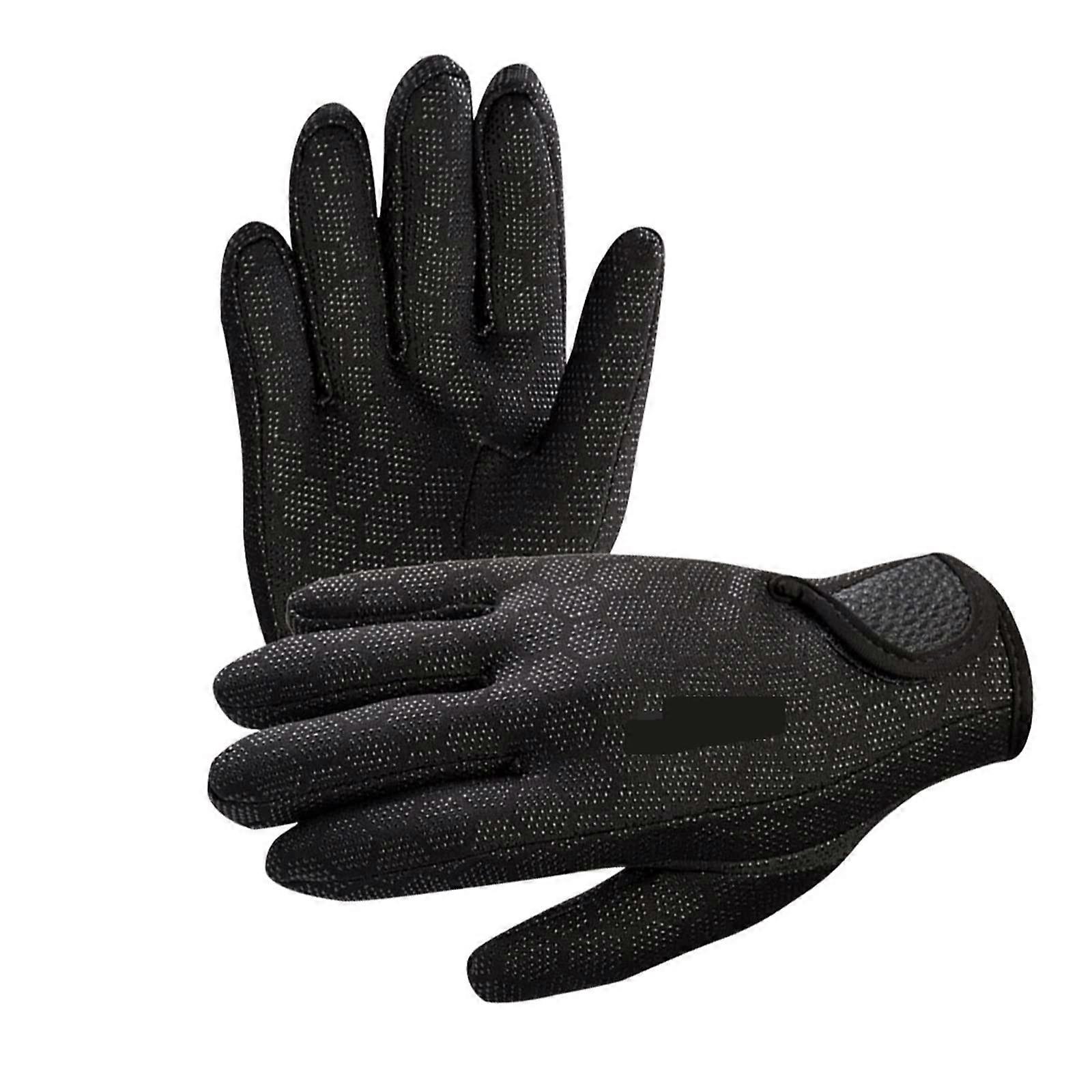 Neoprene Gloves, 1 Pair 1.5 mm Neoprene Swimming Snorkel Diving Gloves for Adults, Women, Men, Cold Water Swimming Accessories M b