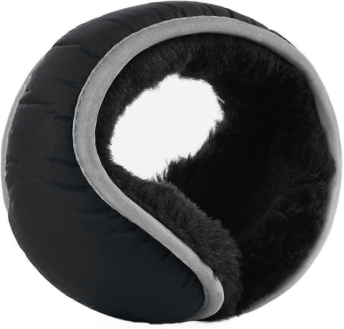 Winter outdoor anti-freeze earmuffs foldable artificial fur wool unisex earmuffs creative gift