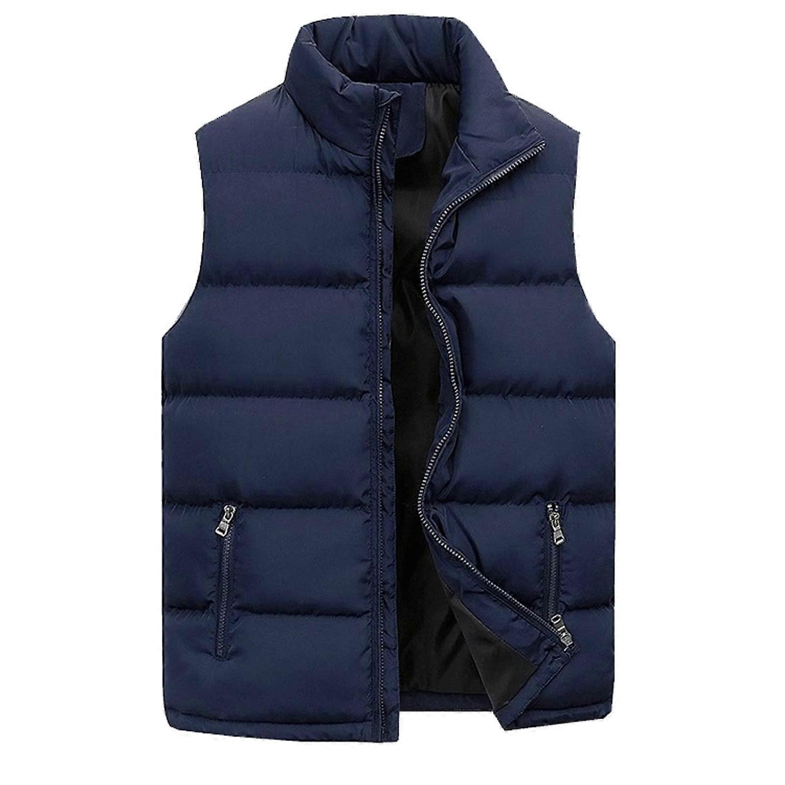 Men's Slim Fit Quilted Vest navy