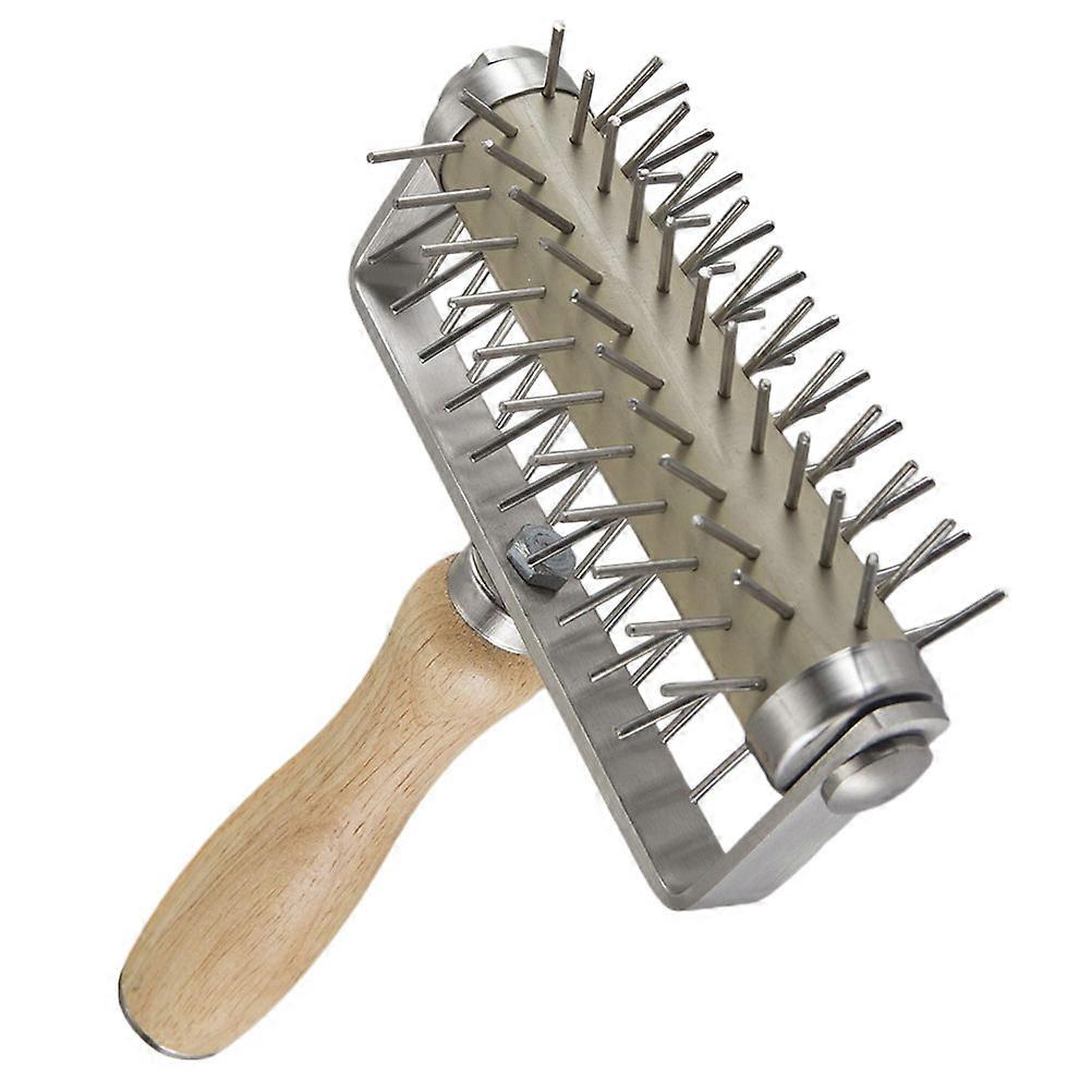 Wide-Roller Pizza Docker for Comprehensive Preparation, Safely Handles Entire Pizzas