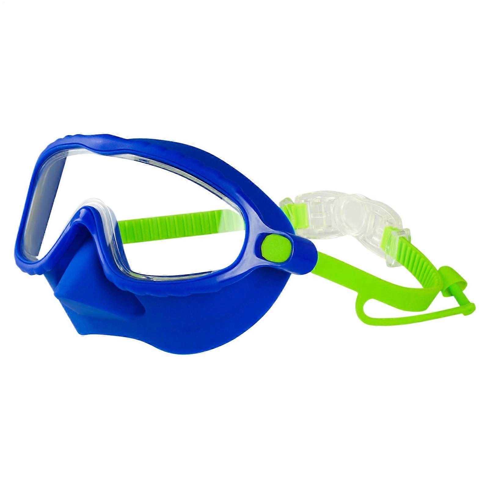 Kids Swimming Goggles with Nose Cover Antifog Leakproof Adjustable Comfortable