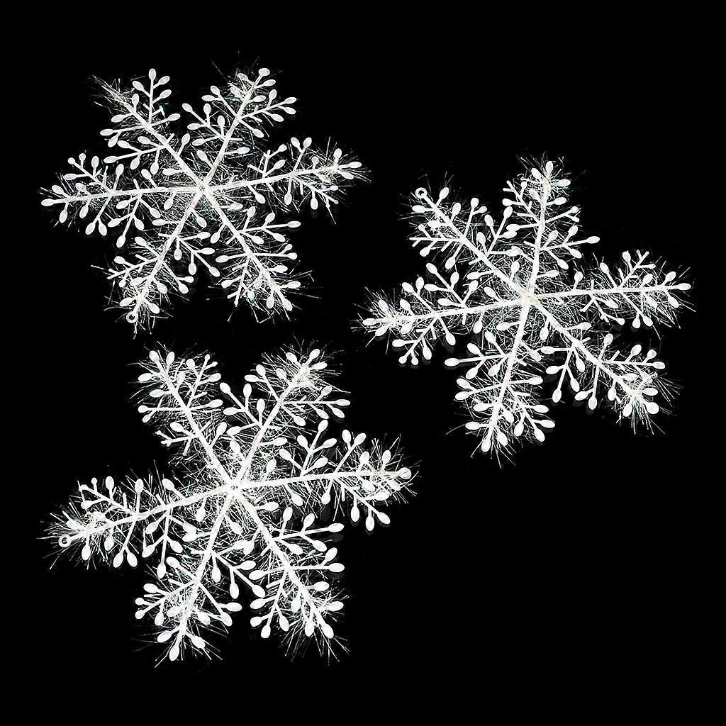 White snowflake ornaments winter wonderland atmosphere creation supplies for winter theme party craft making