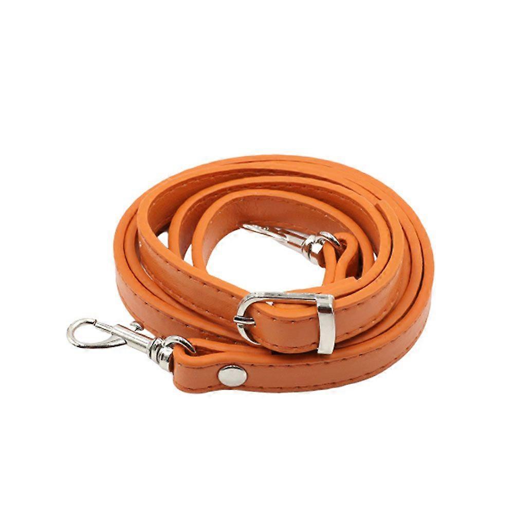 120 cm handtag i PU-konstläder, justerbart axelband, utbytbart axelband, gör-det-själv-axelremsbälte för kvinnor, damer, gör-det-själv-väska (orange)