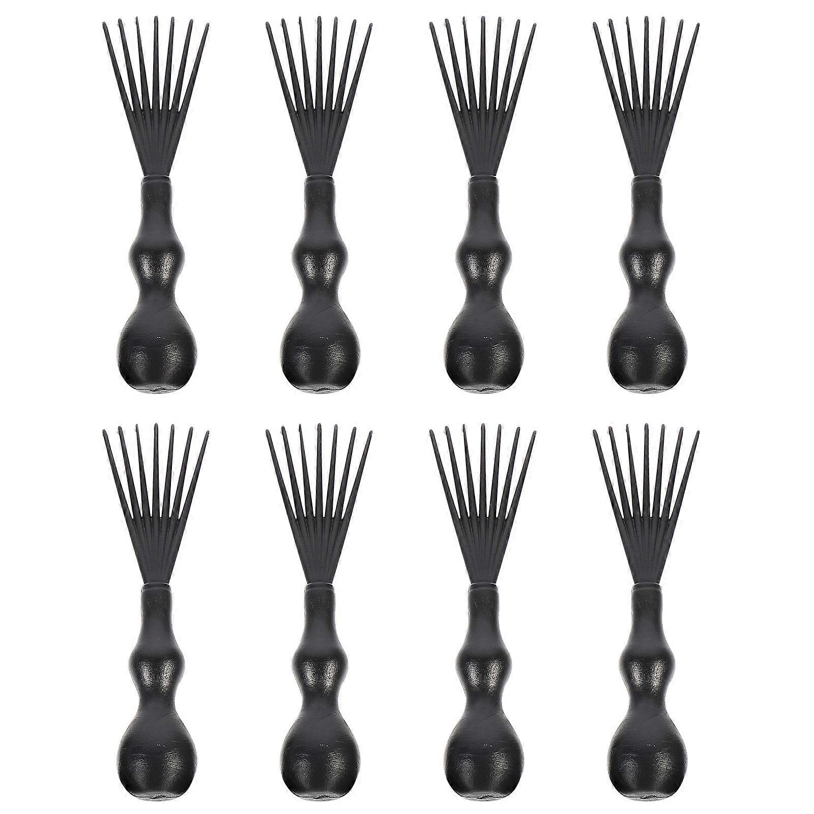 Peigne à cheveux Nettoyant outil Outil Entretien Petit Rectangulaire PP 8Pcs
