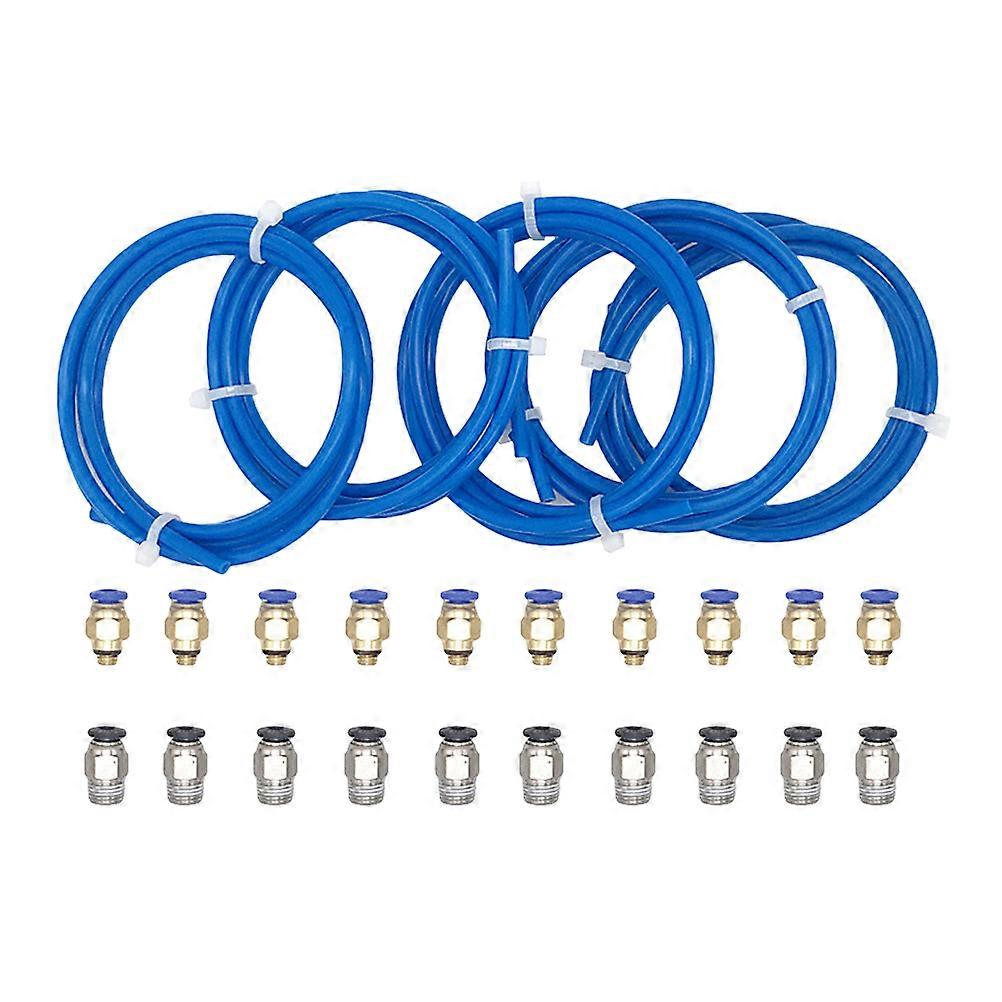 3D Printing Accessories Quick Coupling Ptfe Tube Set for 3D Printer Use 6Pcs