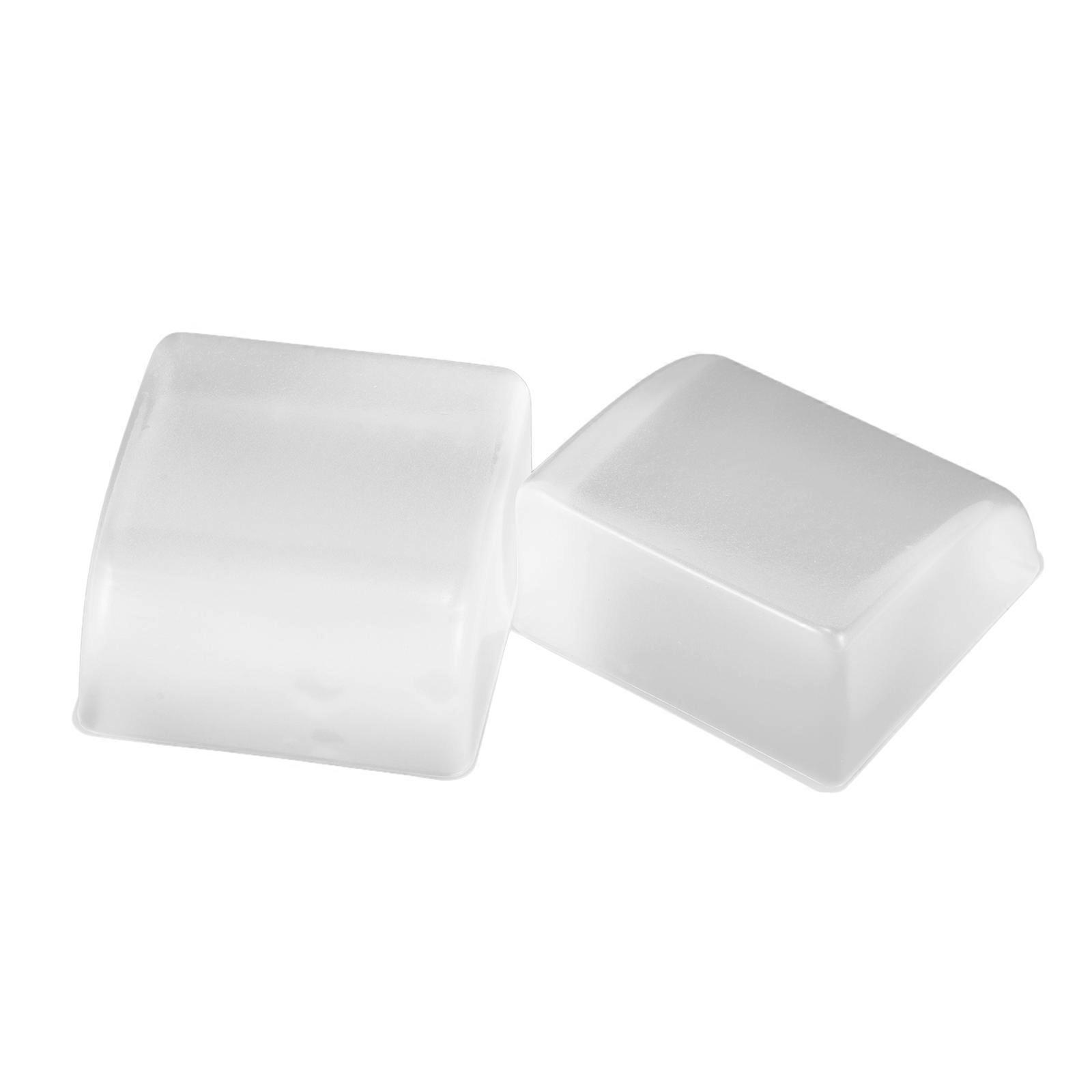 Wedge Shaped Door Stoppers Clear Rubber Security Wall Protector Reduce Noise for Office Use 2Pcs