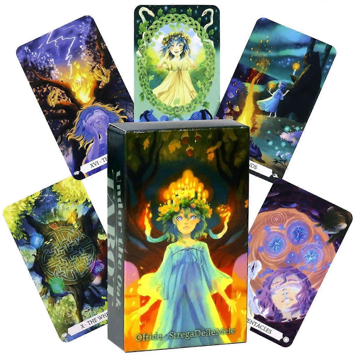Under the Oak Tarot Deck - 78 Cards - Divination - 10x6cm