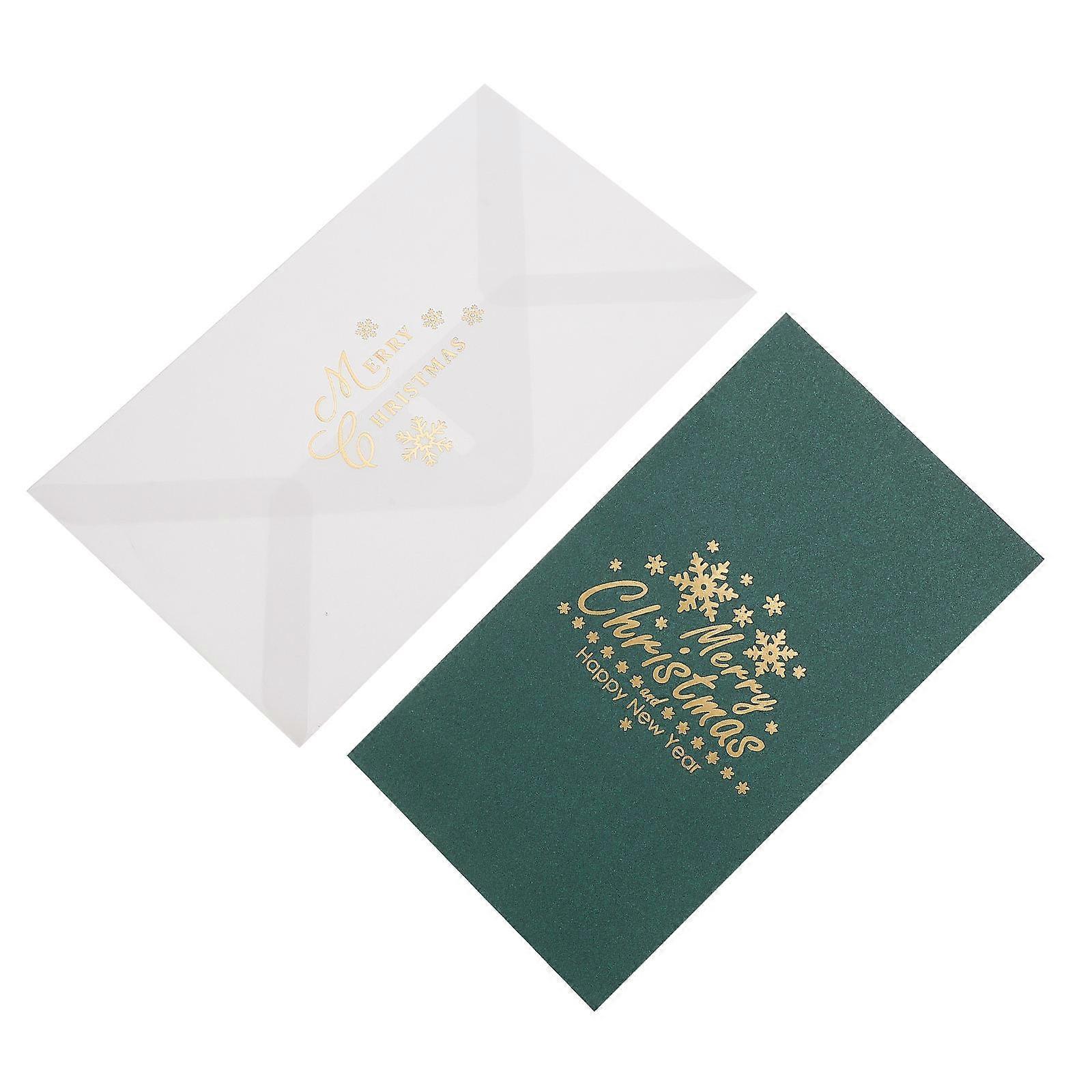 Christmas Greeting-Card 3D Appearance Decorative Practical Stationery Supplies 1Set