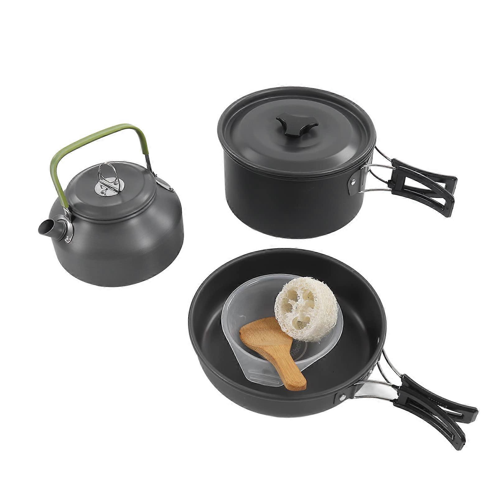 Camping Cookware Set Eapot Foldable Portable Outdoor Cookware For Backpacking Hiking Picnic Small Pot