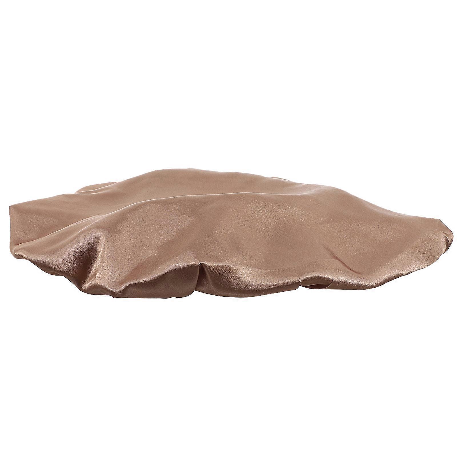 Satin Lined Sleep Cap Female Sleeping Hat for Long Hair Users Shower Sleep 36x36cm 1Pack