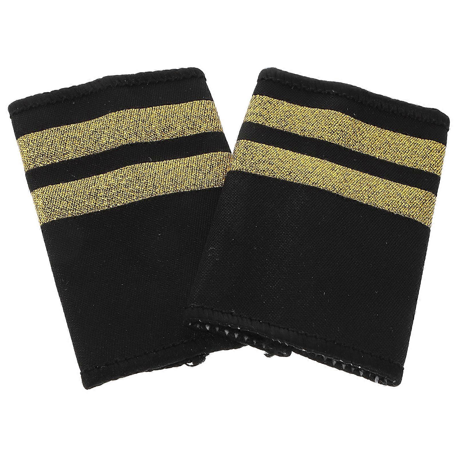 Pilot Uniform Accessories Shoulder Boards Professional Appearance Aviation Badge For Flight Cosplay Multi Color 8.00X5.00X0.20CM 1 Pair