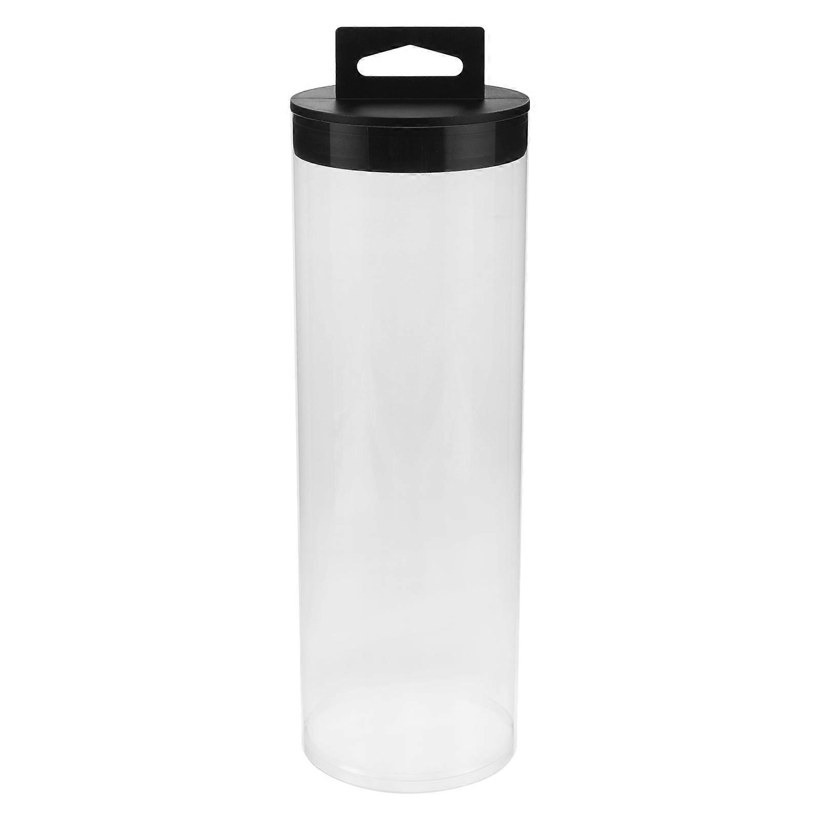 Pickleball Tube Cylindrical Plastic Container Transparent Organizer Spacesaving 1Pack