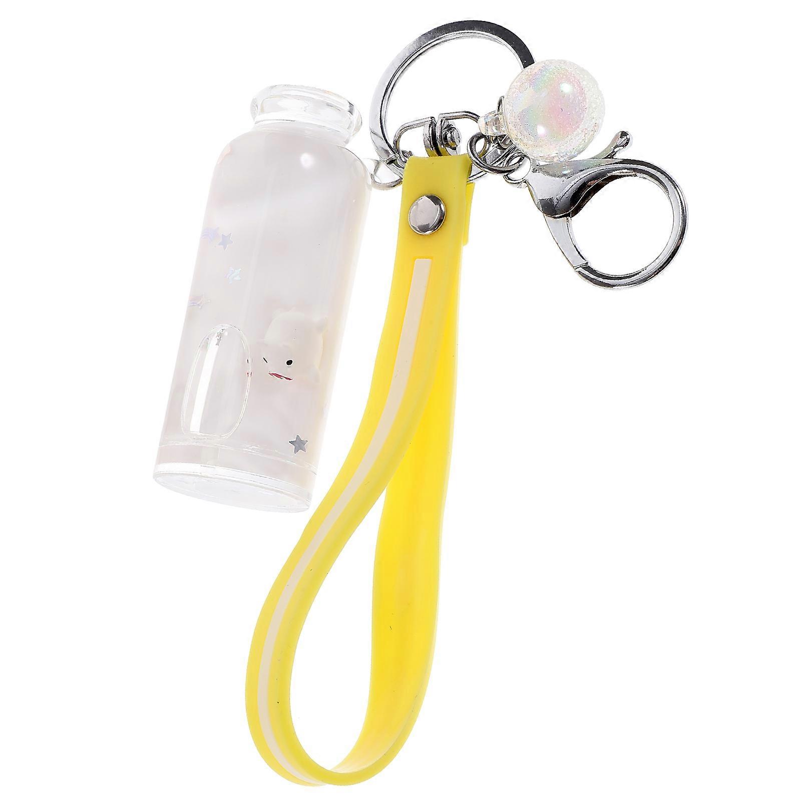 Adorable Pig Bag Key Chain Pendant   Lightweight Floating Liquid Keychain Ornament with Buckle for Backpacks & Car Keys, Cute Quicksand Design,