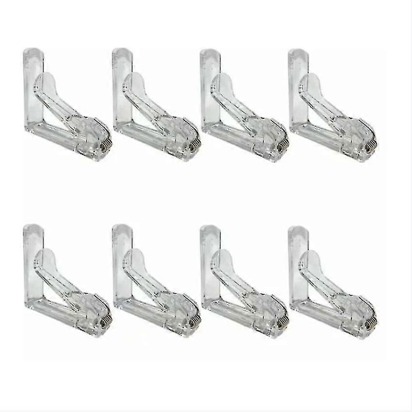 8pcs Transparent Plastic Tablecloth Clips for Outdoor Use